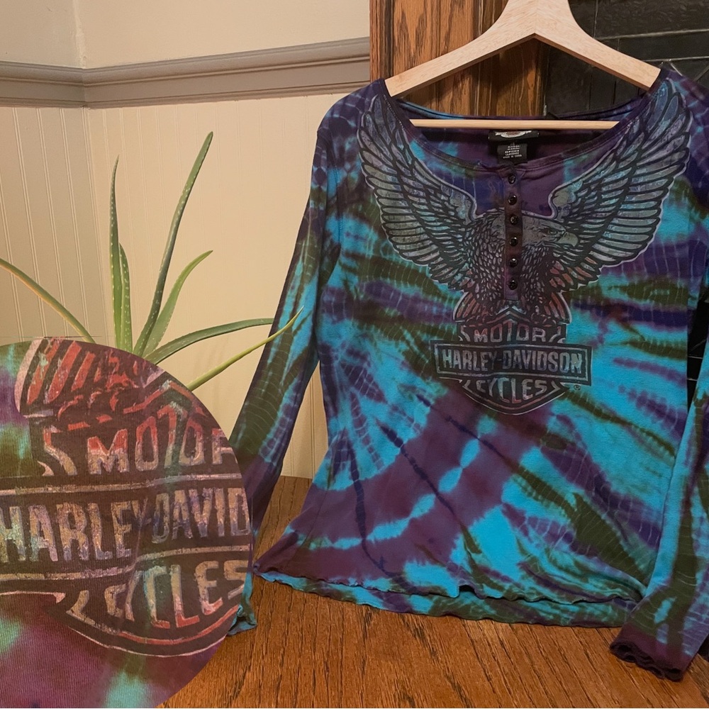 Harley-Davidson Multicolor Tie-Dye Shirt